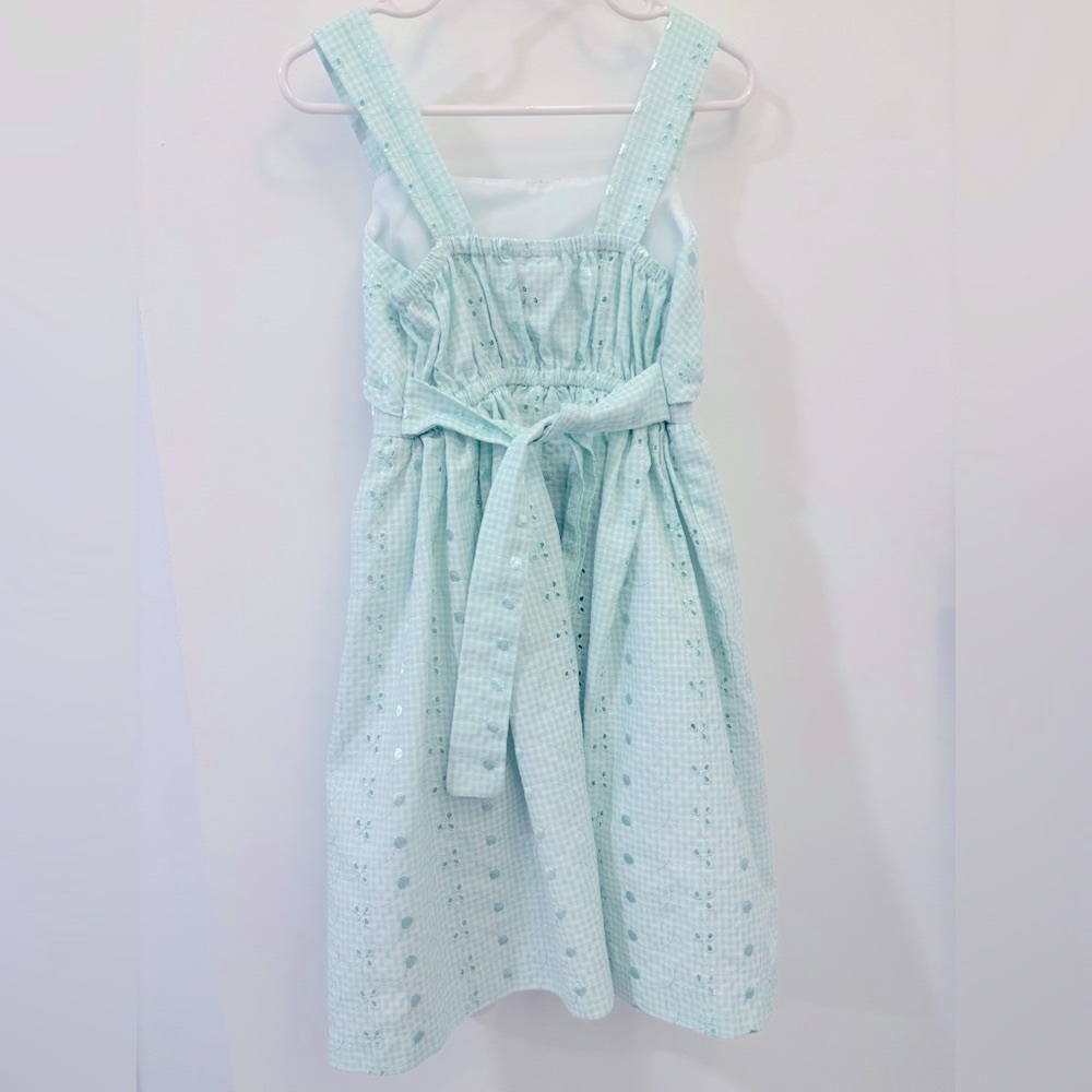 Bonnie Jean Green Sleeveless Sweetheart Sundress - Picture 4 of 4